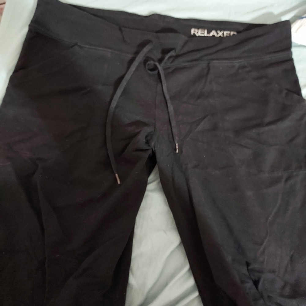 Plus size black sweatpants